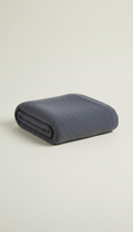 Slate Grey Cashmere Throw Blanket