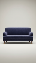 Royal Indigo Velvet Sofa