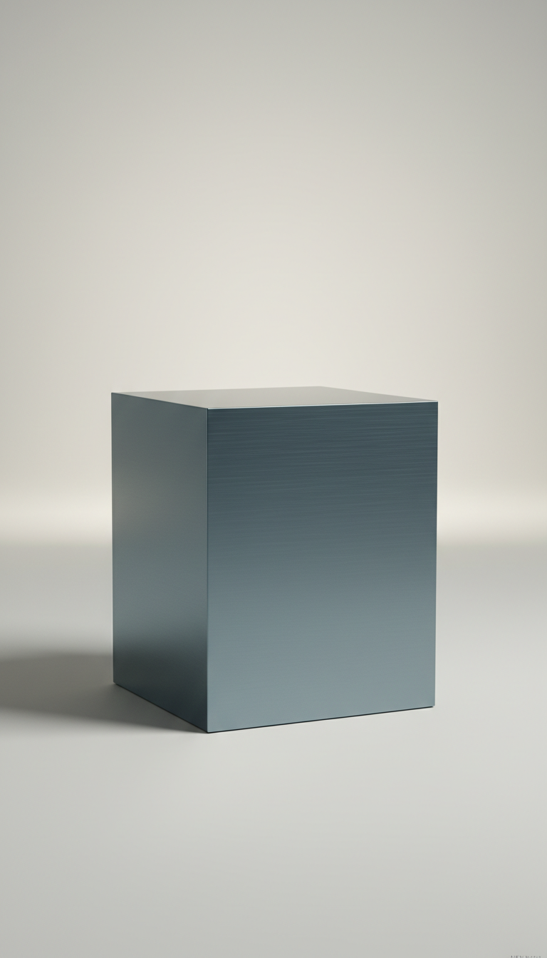 Brushed Metal Side Table